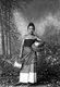 Burma / Myanmar: Studio portrait representing a supposed village beauty returning from the well, c. 1895